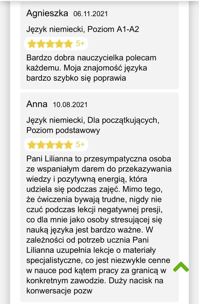 Nauczanie jezyka niemieckiego i angielskiego zapisy przez caly rok !