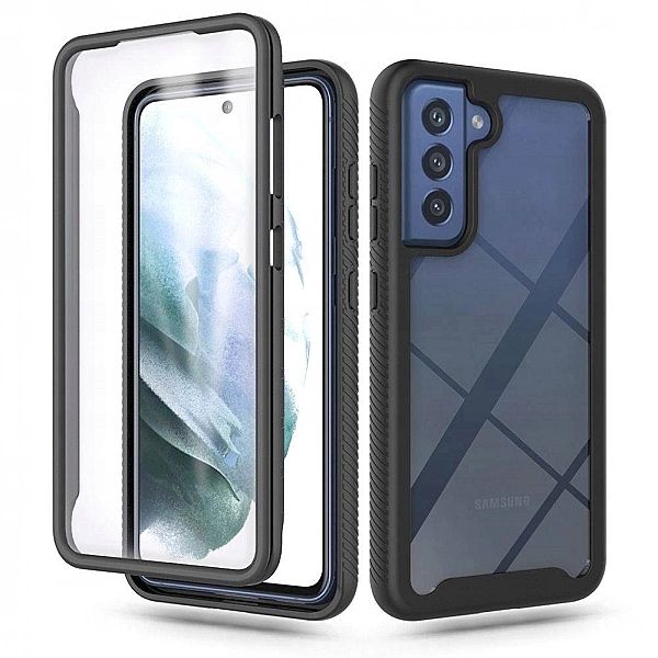 Samsung Galaxy S21 FE - etui 360 Tech-Protect, czarne plecki ochronne