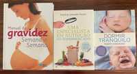 Livros vários gravidez, bebé e nutrição