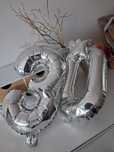 Balony na 30 urodziny srebrne