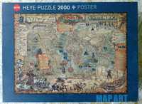 Puzzle Heye 2000 - Świat Piratów / Pirate World (Rajko Zigic) STAN BDB