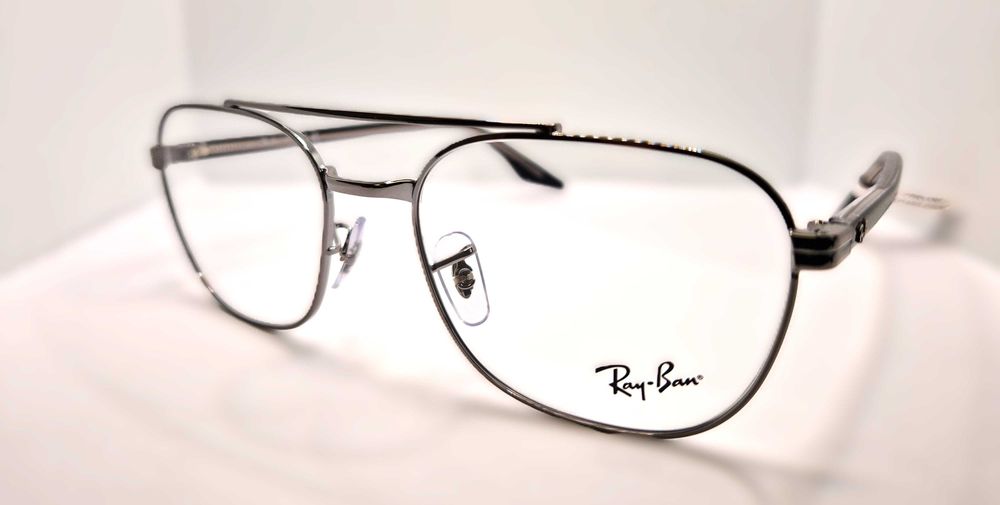 Okulary korekcyjne Ray-Ban RB 6485 Srebrne z podwójnym mostkiem Unisex