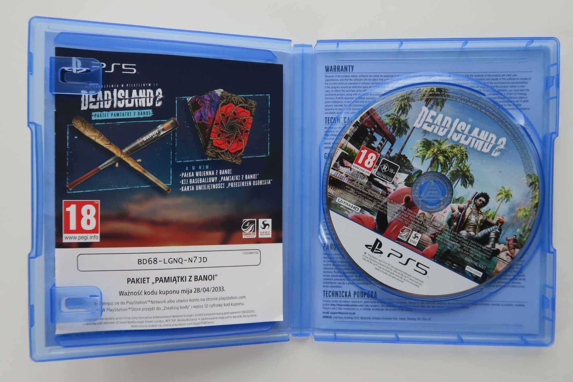 Dead island 2 day one edition  PS5 ps5 od 18 lat przemoc przekleństwa