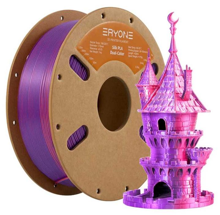 Filamento Eryone Dual-color para impressora 3D - 1.75mm - 1 Kg
