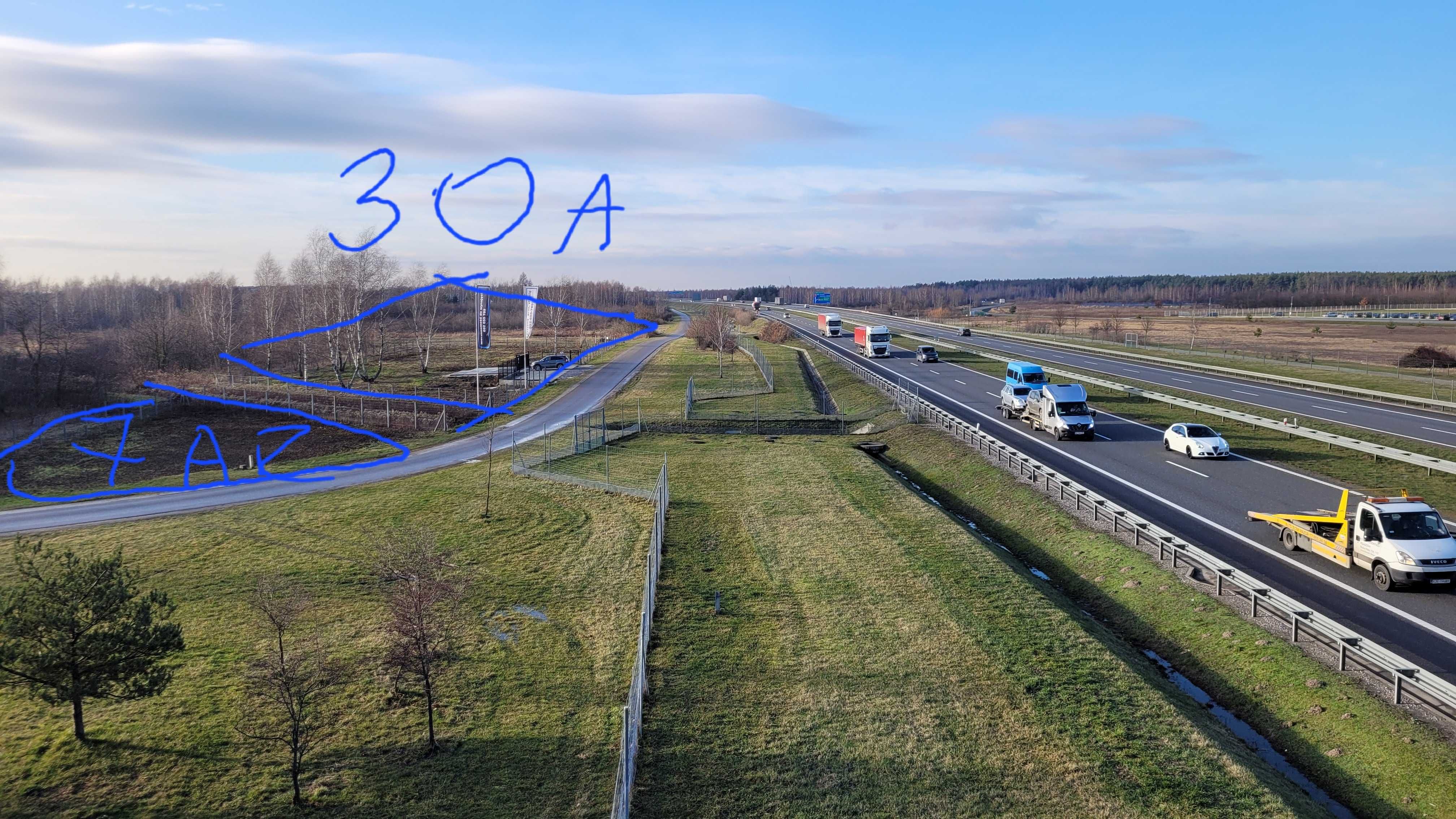 Działka Wynajem -  Zaczernie obok Lotniska, Autostrady A4, Wiaduktu