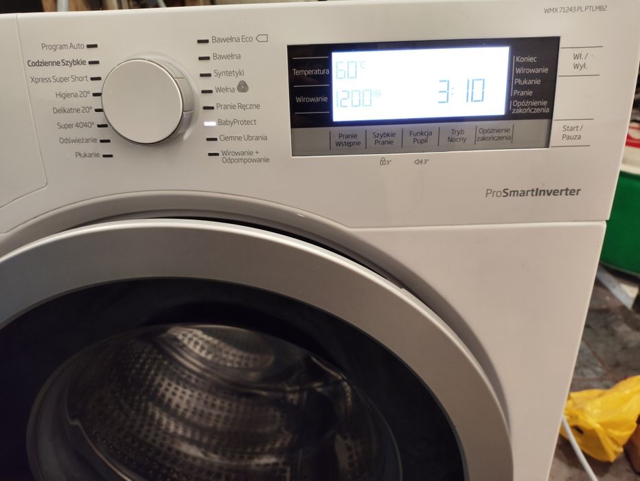 Pralka Beko WMY 71243PL PTLMB2, 7kg, 1200 obrotów, silnik inwerterowy