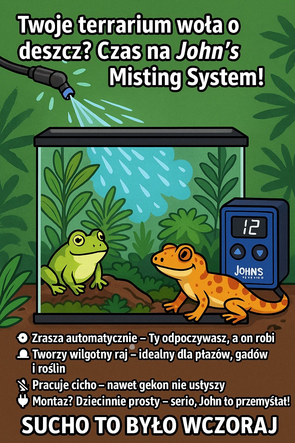 System zraszania terrarium PRO2 John's Misting System Wiwarium