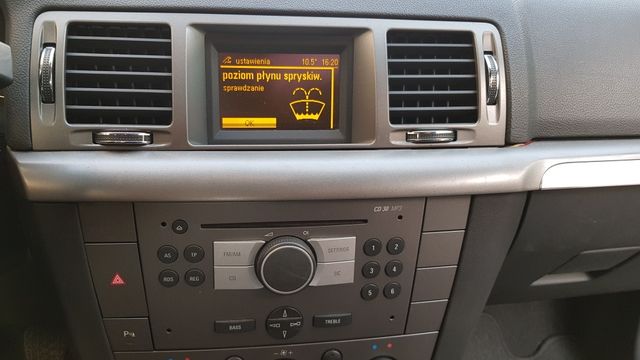 Radio z wyswietlaczem opel vectra c signum cd30 mp3 menu polski jezyk