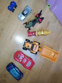 Zestaw samochodów, traktor z przyczepą, zabawki dla chłopca mix
