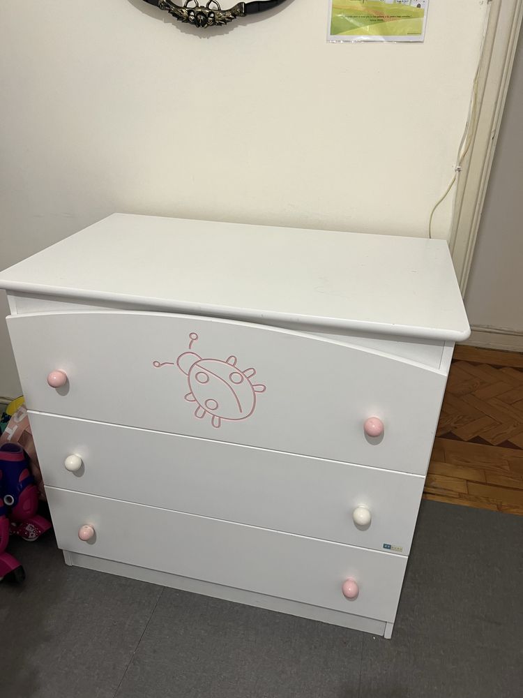 Comoda quarto infantil 3 gavetas