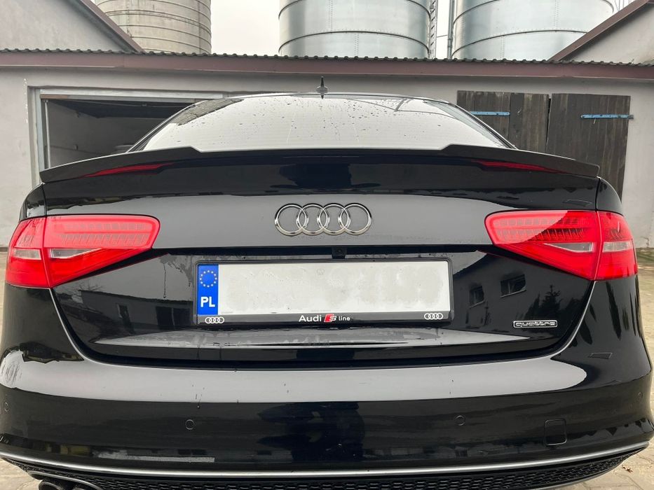 Audi A4 B8 lotka dokładka 2007/2012 M4 LOOK CZARNY POŁYSK