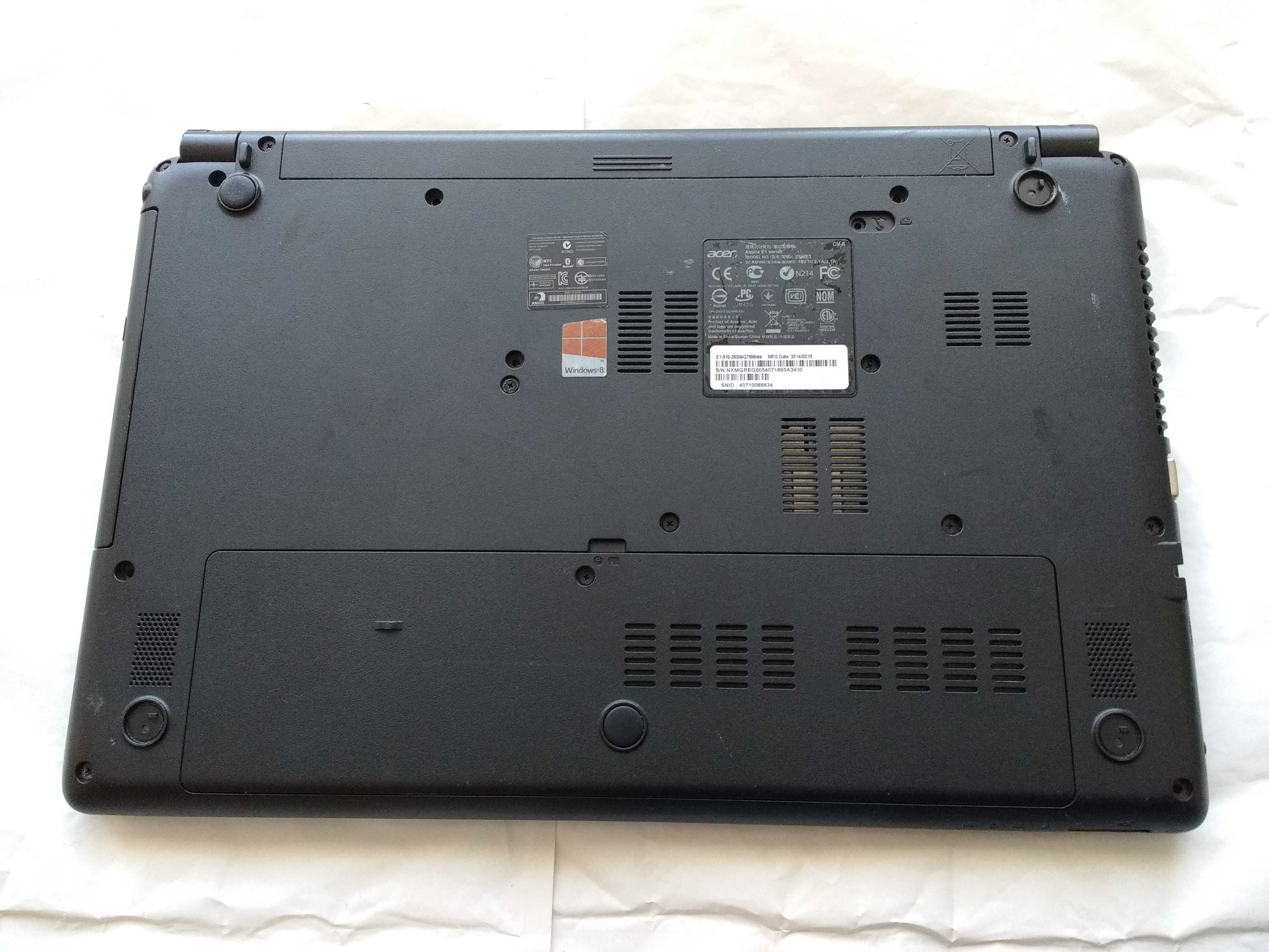 Laptop ACER Aspire E1-510 Windows 10 320GB 4GB RAM