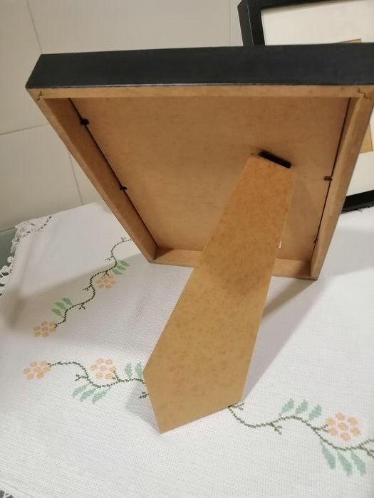 2 Paspatur moldura fotografia madeira preta+Caixilhos para quando.