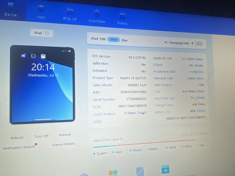 Айпад 10-го поколения 10.9 silver 64 gb