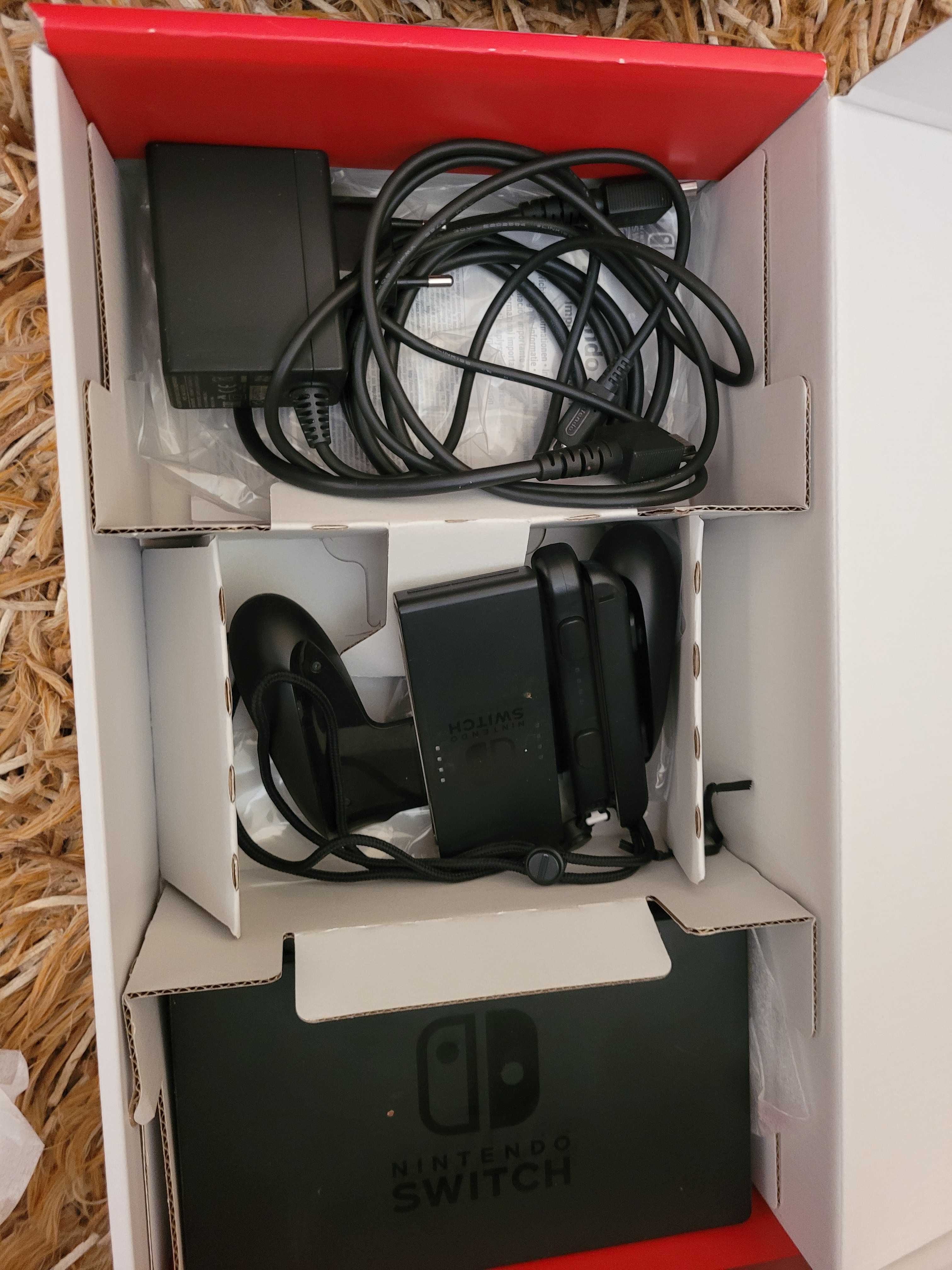 Nintendo switch com 3 jogos