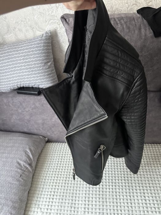 Вінтажна шкіряна куртка(жіноча) Байкерска