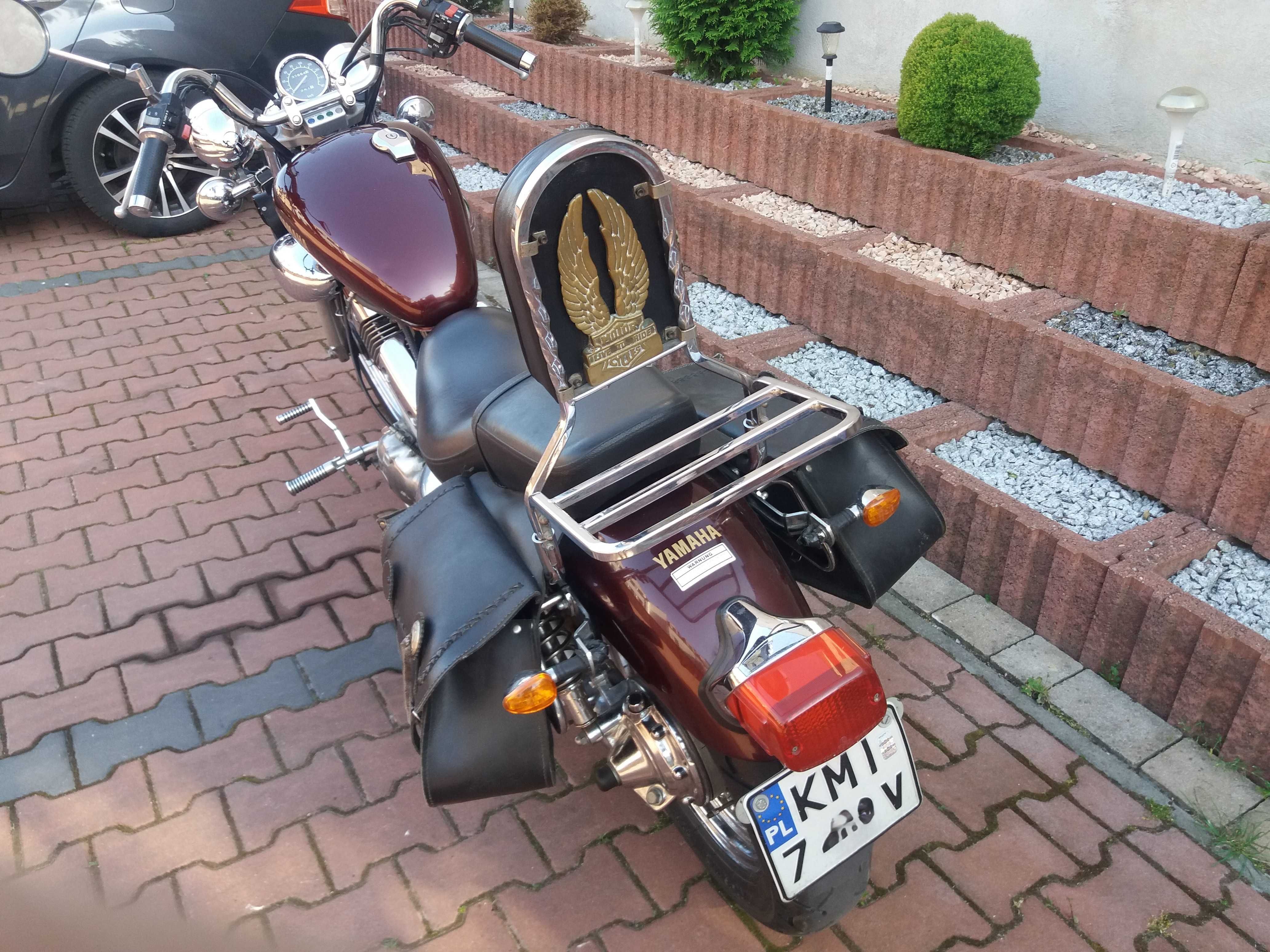 Yamaha  XV535  Virago,  bogato wyposażona