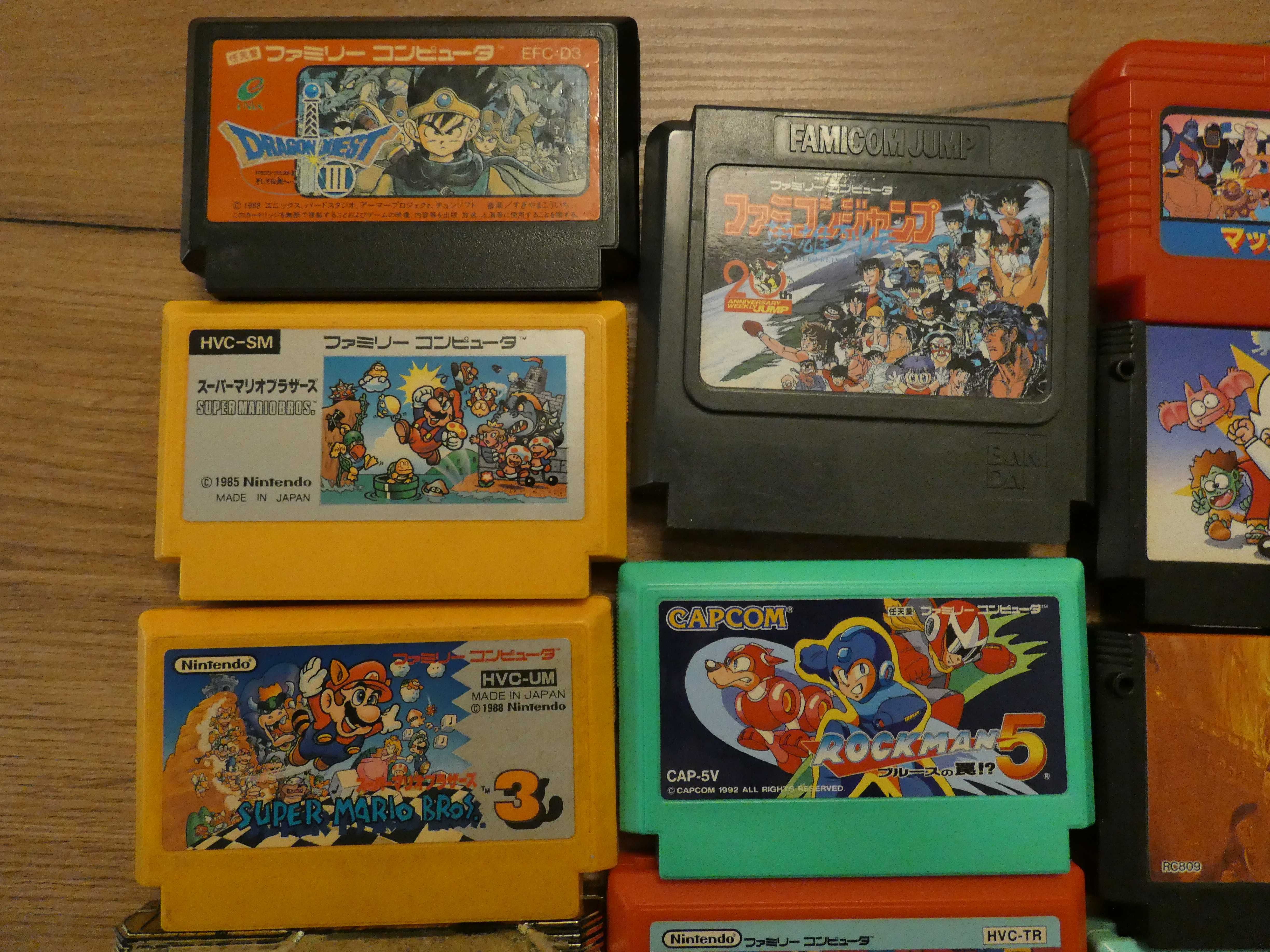 Gry Famicom/Pegasus kolekcja 18 gier - Mario, Rockman, Kid Dracula