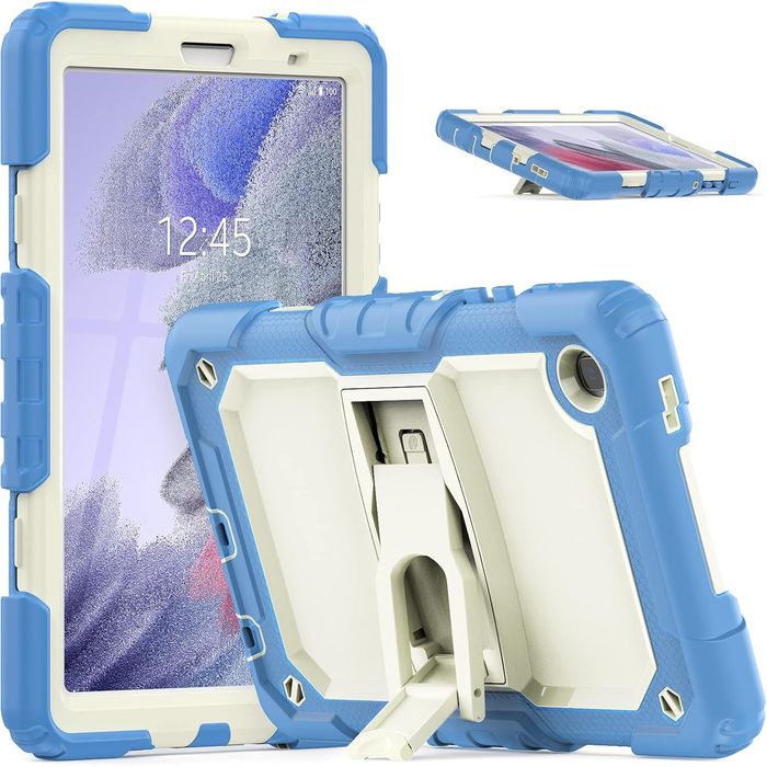 Etui do iPad Mini 5/4 7.9" z Podstawką i Paskiem na Ramię Niebieskie