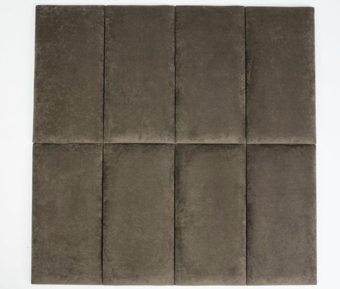 Самоклеюча м'яка стінова панель для ліжка 30см х 60см ВЕЛЮР