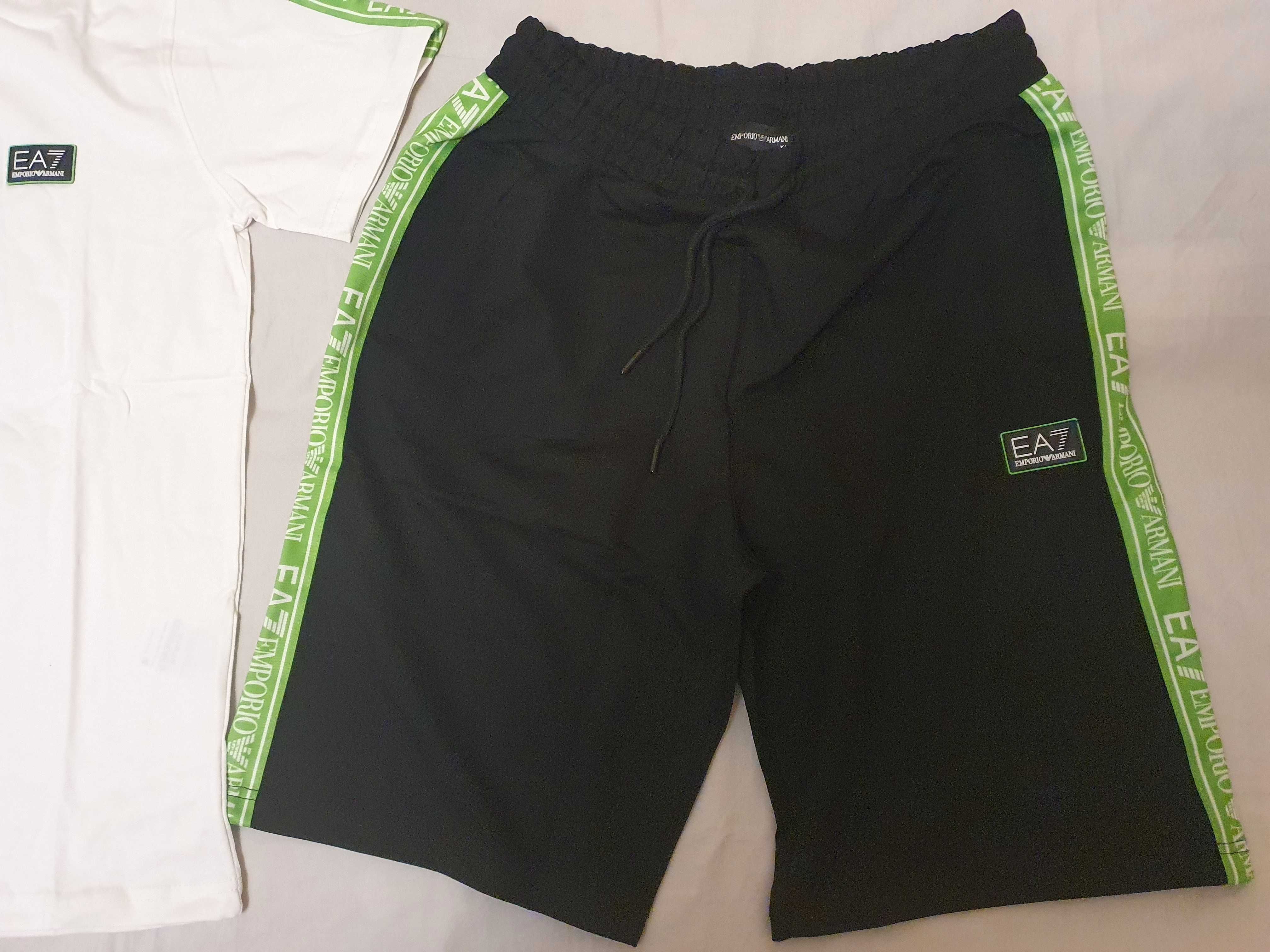 Nowy Męski komplet dresowy Emporio Armani dresy EA spodenki krótkie t-