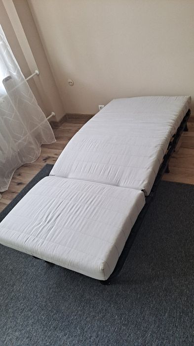 Ikea Lycksele fotele rozkładane j. szary kolor