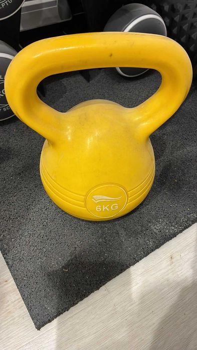 kettlebell 6kg żółty