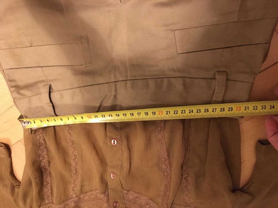 Mango spodnica bezowa s xs swieta elegancka