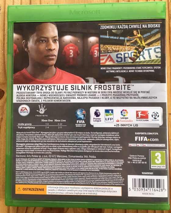 Fifa 17 xbox one / zamiana na inna
