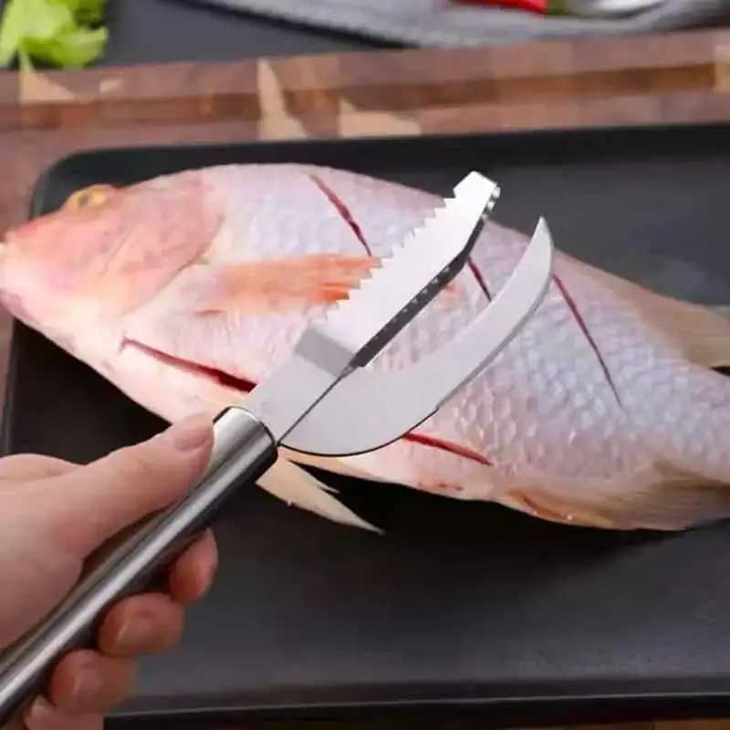 Ніж для риби 3в1 FishScraper кухонний, професійний ніж для чищення