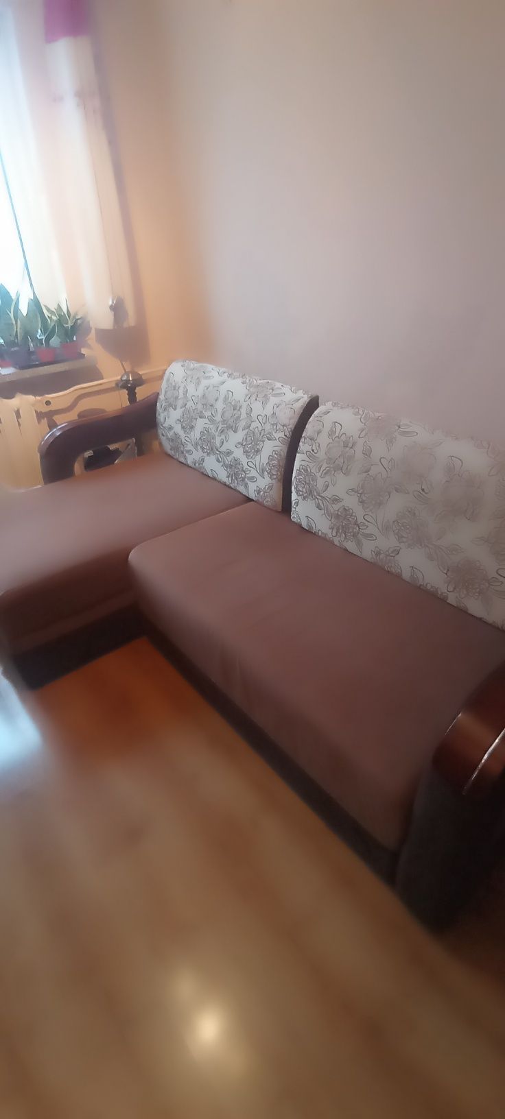 Sofa rozkładana w kształcie L