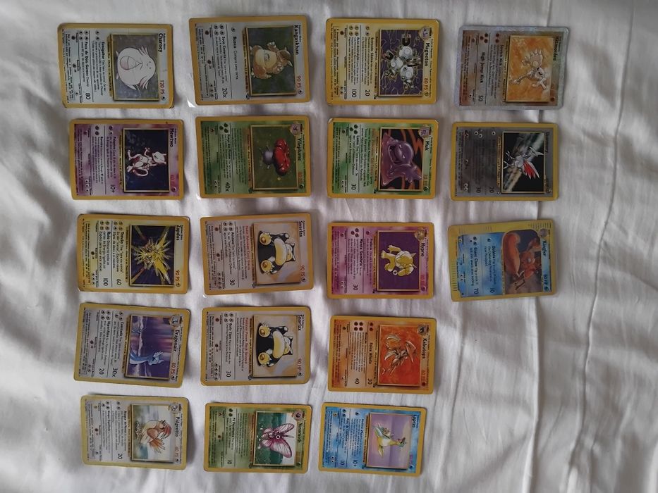 Lote cartas pokemon vintage holográficas