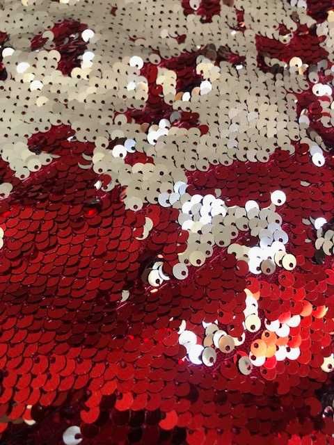 Dres damski czerwony z cekinami Elisabetta Zanardi, rozmiar S