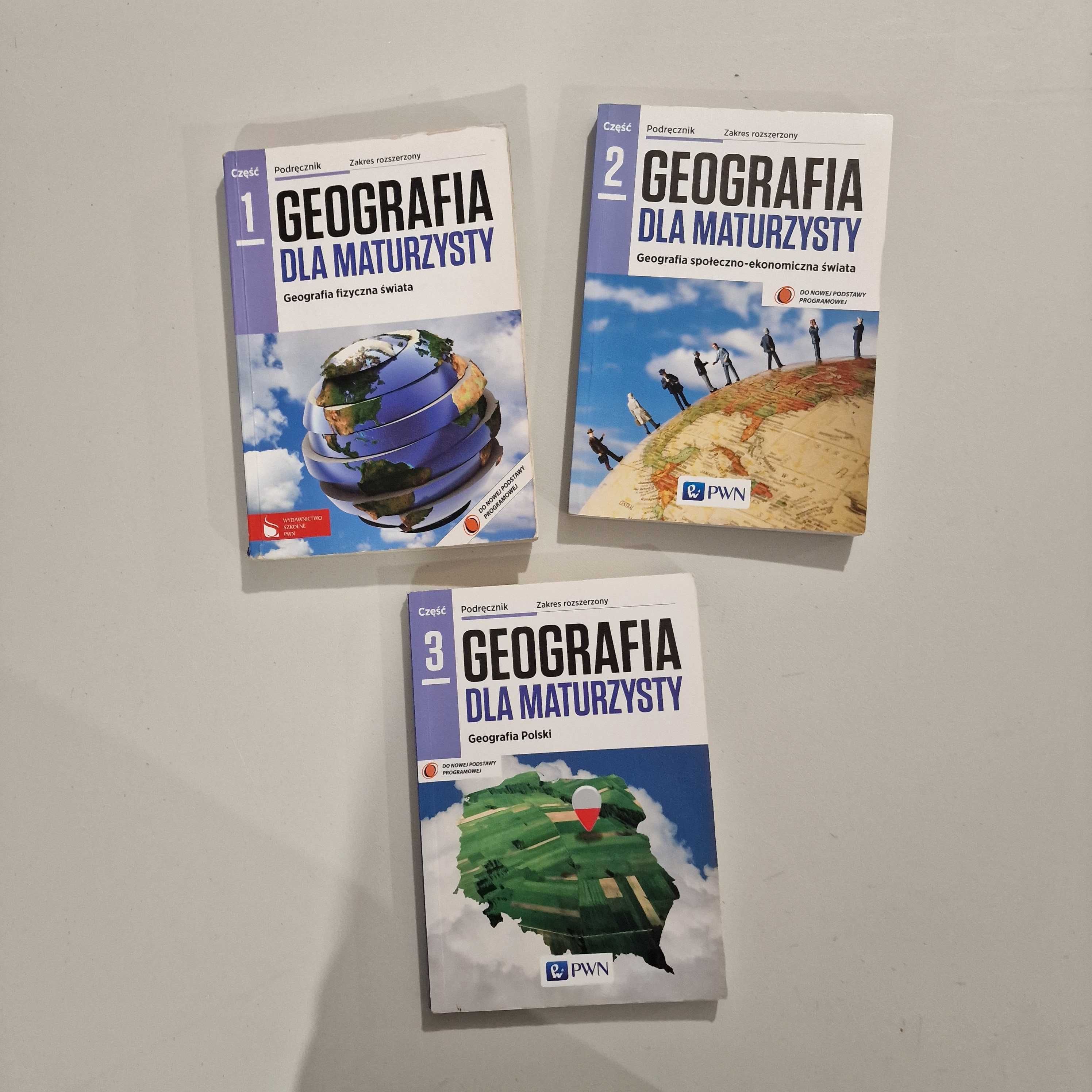 Geografia dla maturzysty - 3 części