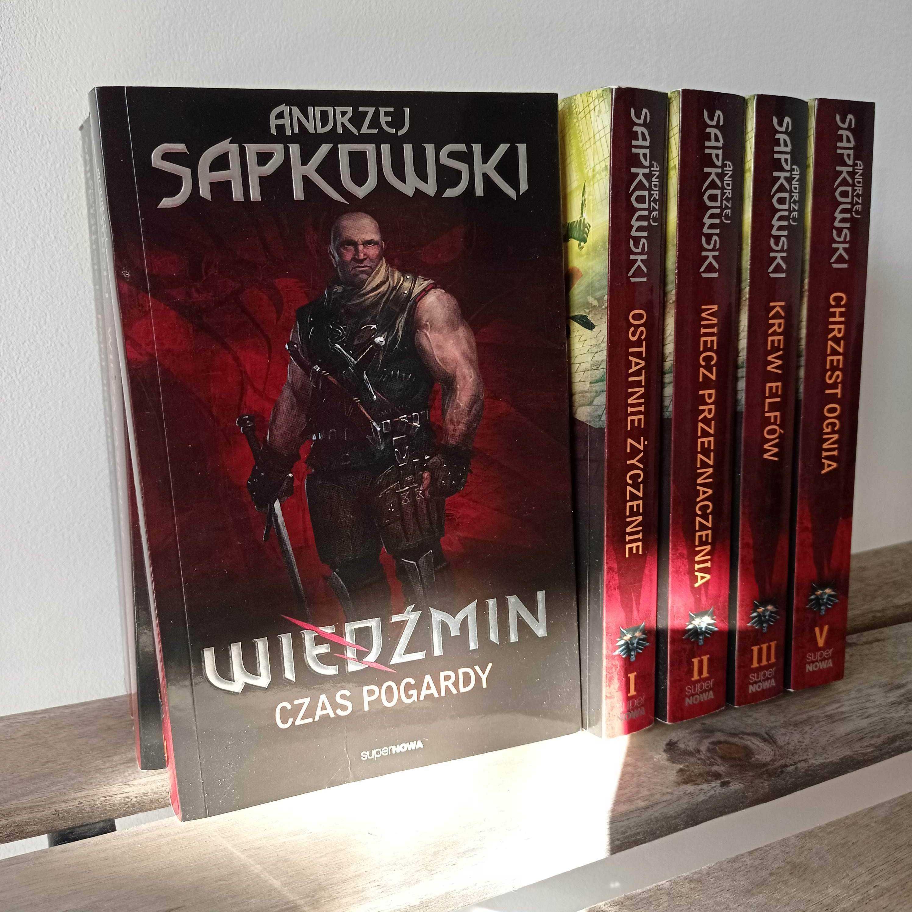 Wiedźmin Andrzej Sapkowski kolekcja cała seria nowa
