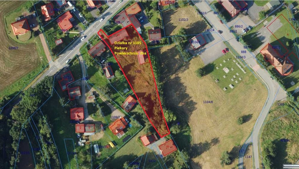 Atrakcyjna działka budowlana z widokiem na klasztor w Tyńcu