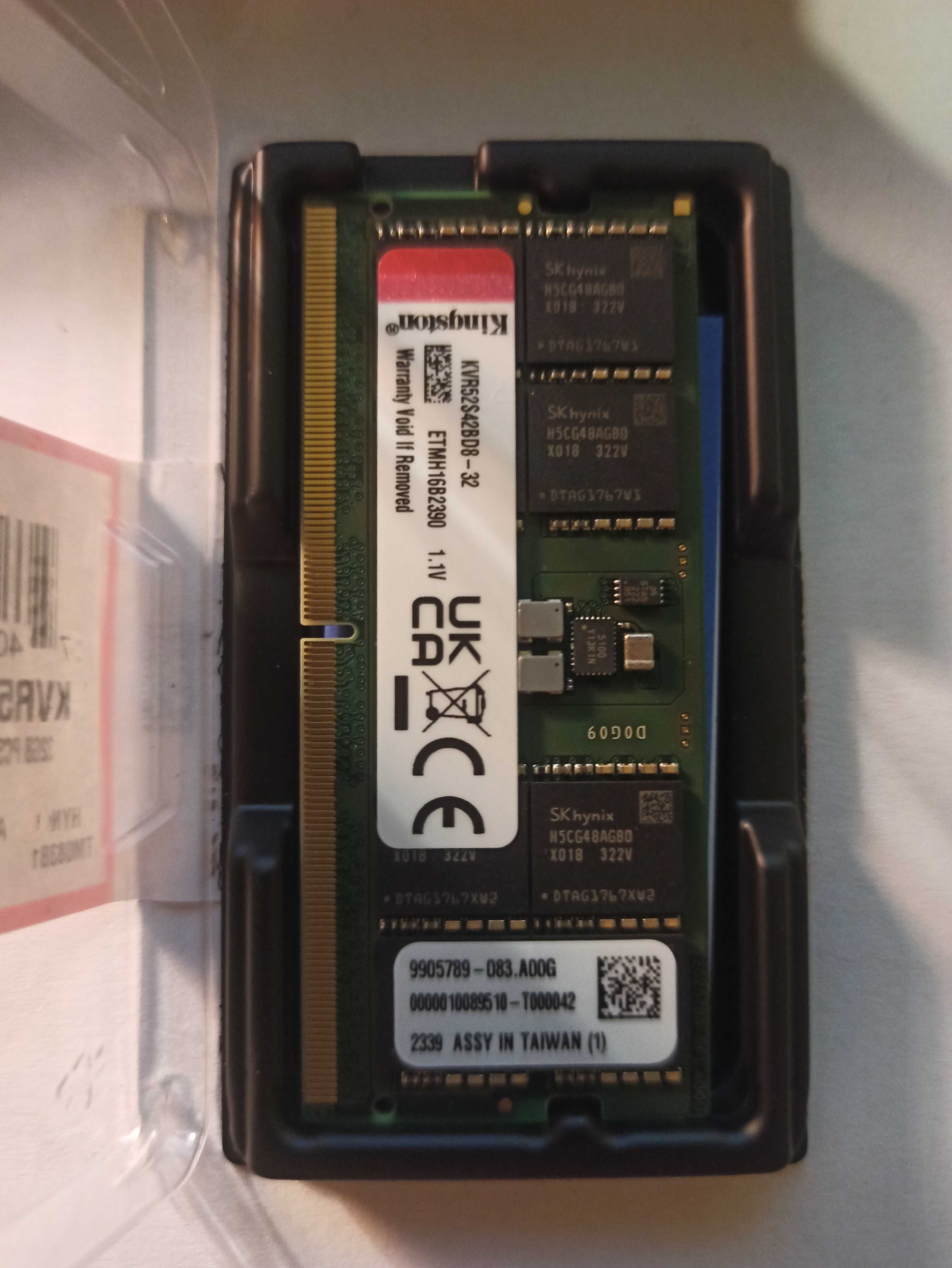 Пам'ять для ноутбука KINGSTON DDR5 32GB 5200 (KVR52S42BD8-32) 2 шт