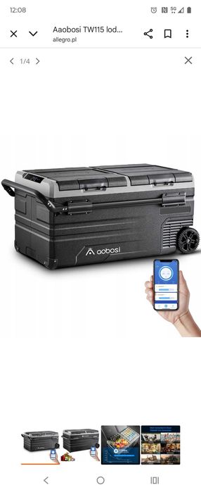 Aaobosi TWW115 lodówka samochodowa z kompresorem 115 L