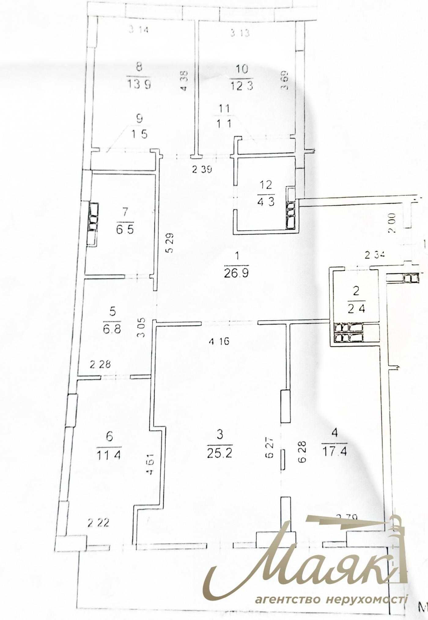 Продажа видовой квартиры 134м2 в ЖК Crystal Park Tower, Шевченковский