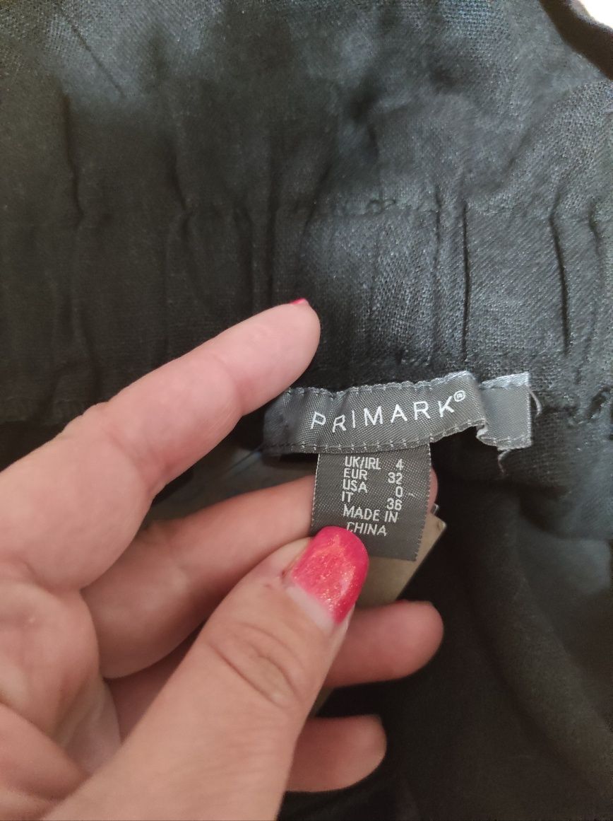 Lniane spodenki damskie nowe z metką Primark rozmiar XS