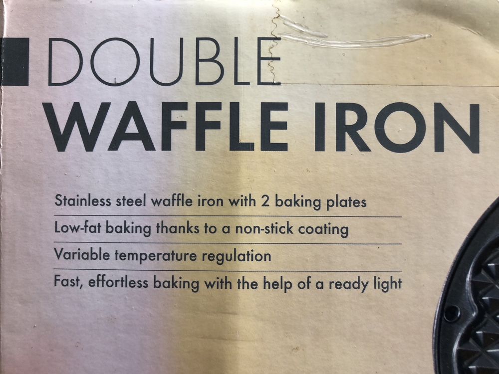 Double waffle iron - máquina dupla para gaiters