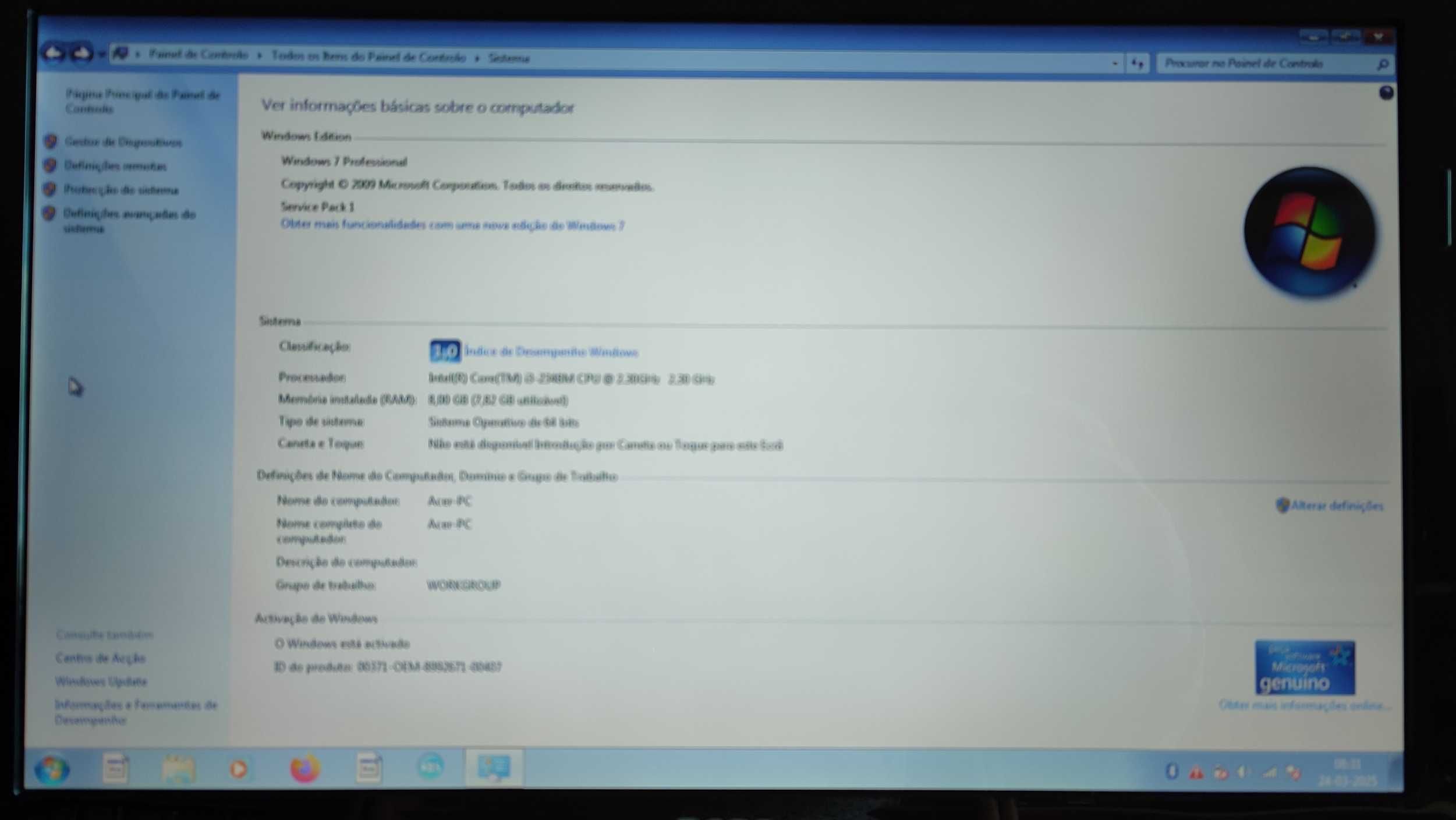 Computador portátil Acer