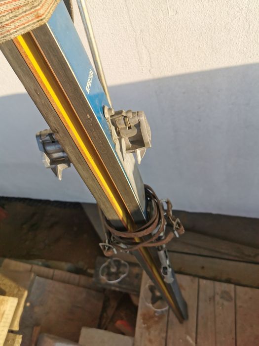 Narty PRL Kadra i plastikowe dwie pary