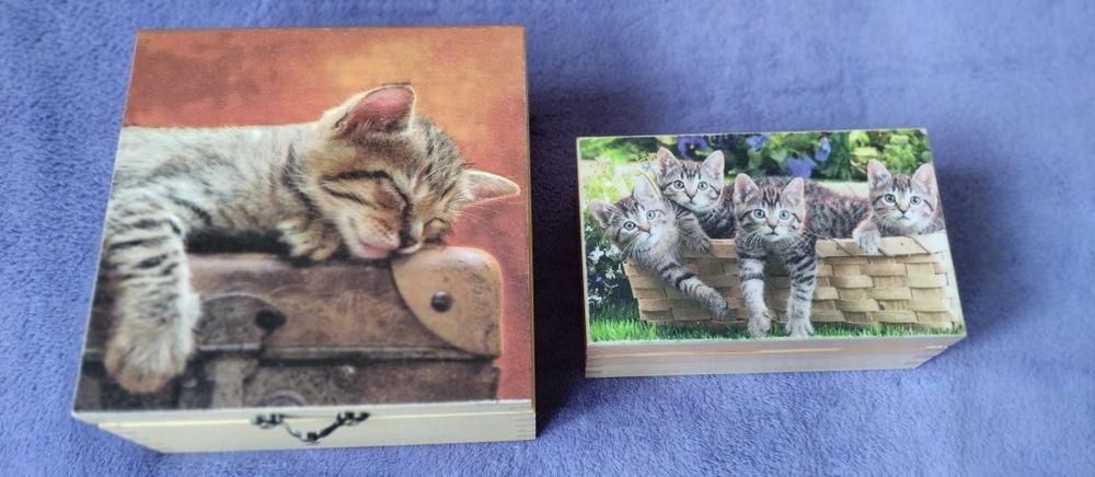 Kotki - prezent - drewniana jj