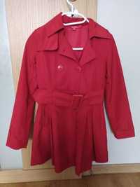 Czerwony płaszczyk dla dziewczynki r.134