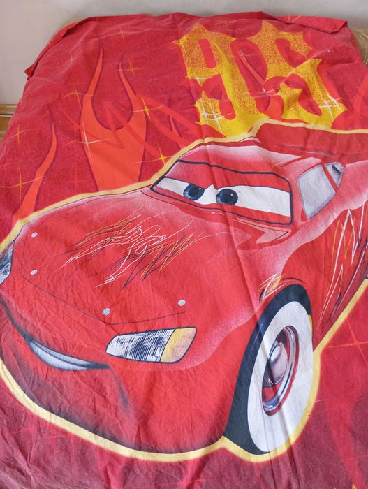 Poszewka na kołdrę i poduszkę dla chłopca zygzak McQueen bdb