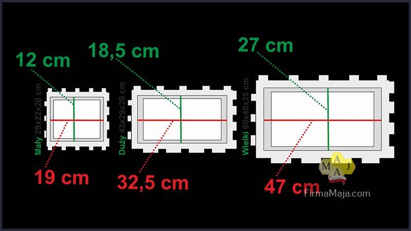 Gazon Prostokąt Wielki 60 cm dostawa cała Polska