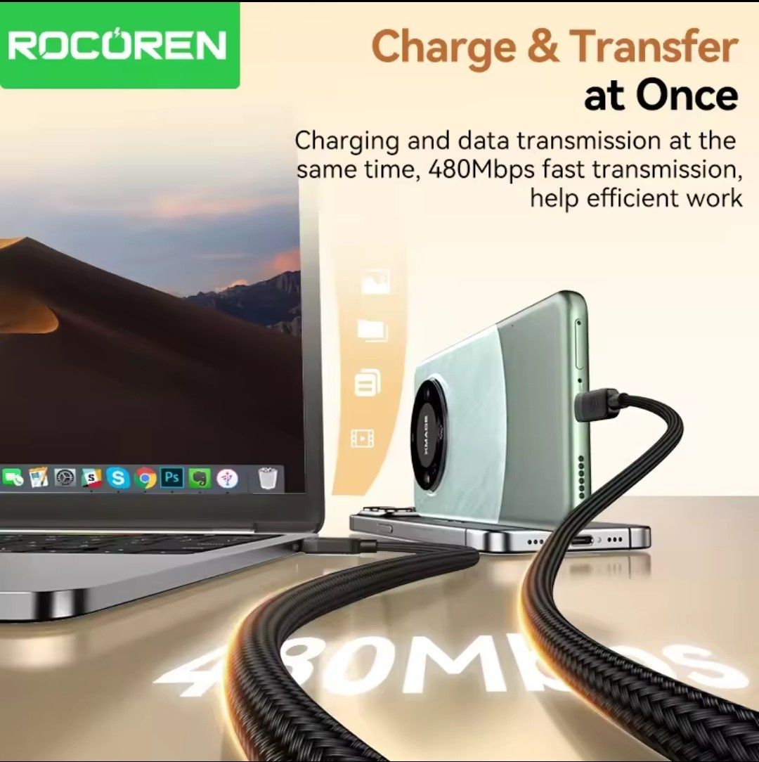 Кабель шнур зарядки Rocoren