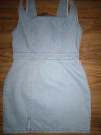 Sukienka jeans ogrodniczka ASOS L/XL 40/42