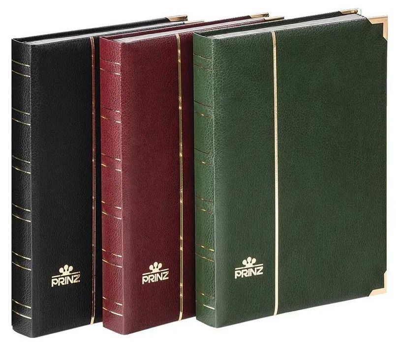 Album na znaczki - Prinz Royal 32 strony (16 kart) - skórzana okładka